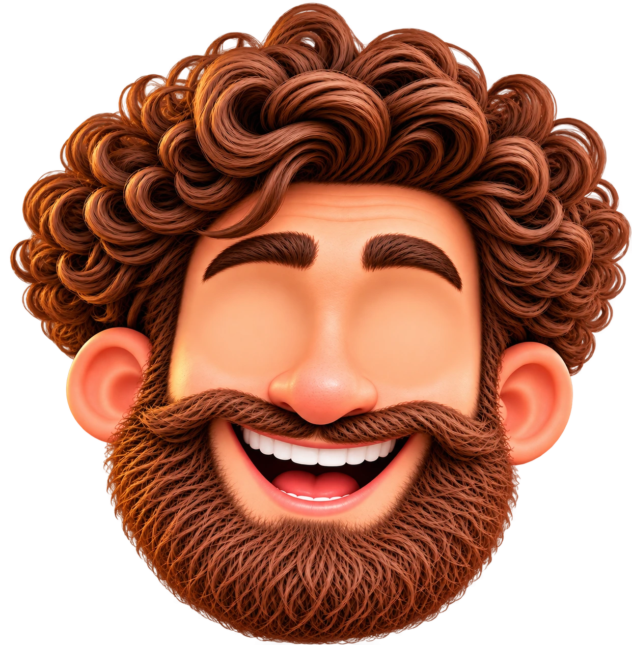 Laughing 3D Head